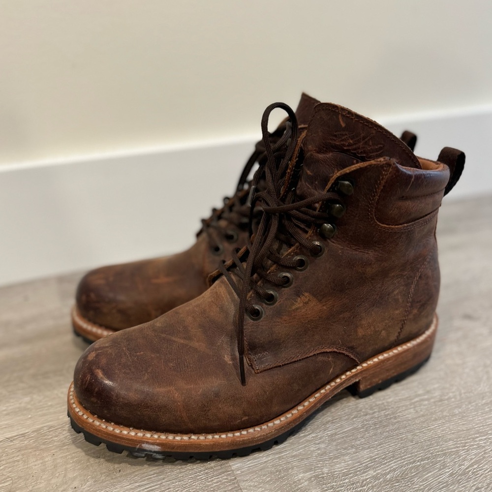 Wilcox Brown Genuine All Leather Goodyear Welt Women’s Lace Up Work Boots Size 7